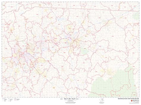 Spartanburg County Zip Code Map South Carolina