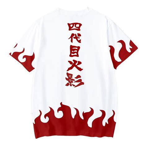 Minato 4th Hokage Uniform Style Original Naruto T Shirt Anime