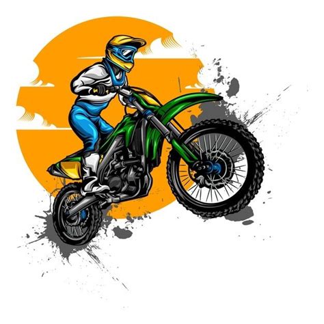 Motocross Vector Wallpaper