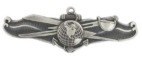 Navy Badge Information Dominance Warfare Enlisted Oxidized