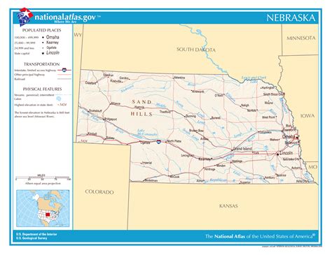 Detailed Map Of Nebraska Draw A Topographic Map Gambaran
