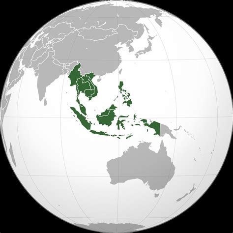 Blankong Mapa Ng Timog Silangang Asya Brainlyph
