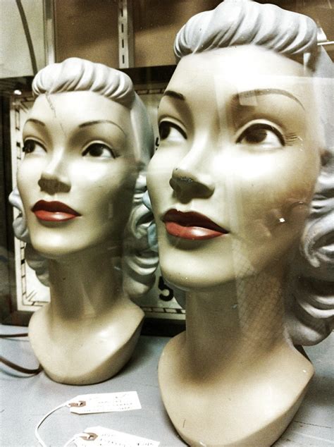 Mannequin Heads With Reflection Another Antique Mall Shot Flickr