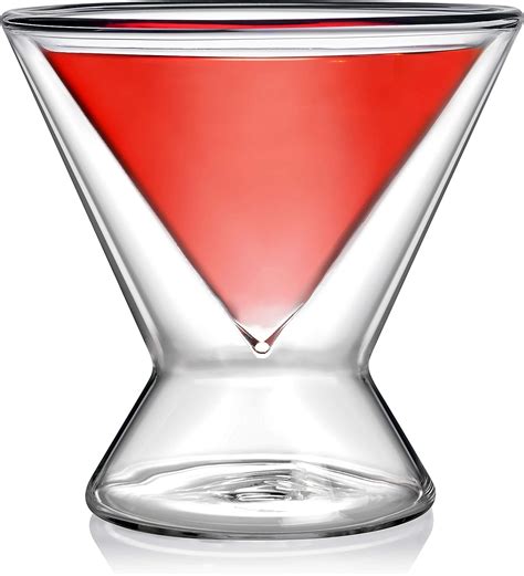 Dragon Glassware Martini Glasses Premium Designer Stemless Cocktail Glasses With Insulated