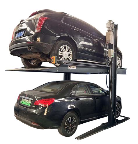 Home Garage 2 Double Level Two Post Column Hydraulic Car Vehicle