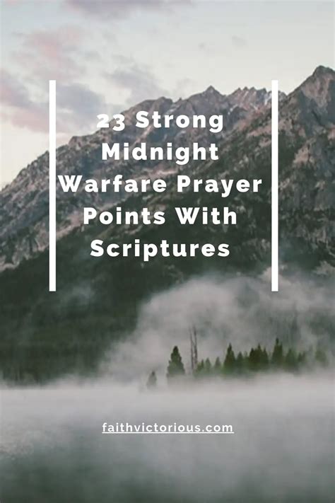 Midnight Prayer Points With Scriptures