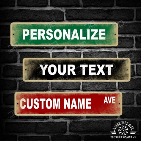 Custom Personalized Street Sign Your Name Street Sign Etsy