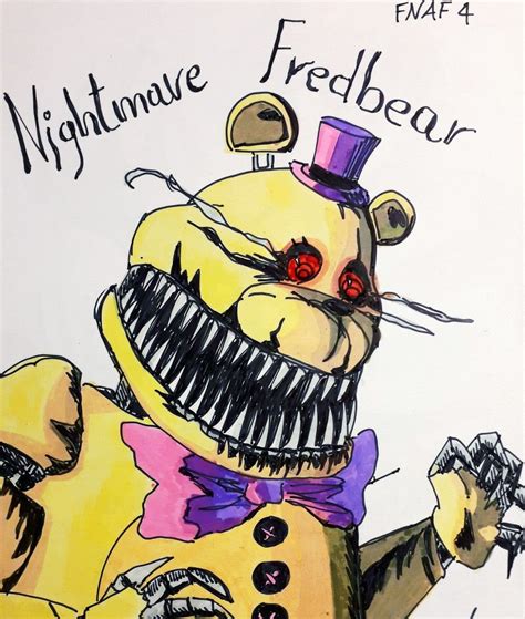 Nightmare Fredbear Fanart Already Existing Ladyfiszi Fnaf Drawings