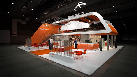 Concept Visualization For Exhibition Stand For Arcelor Mittal