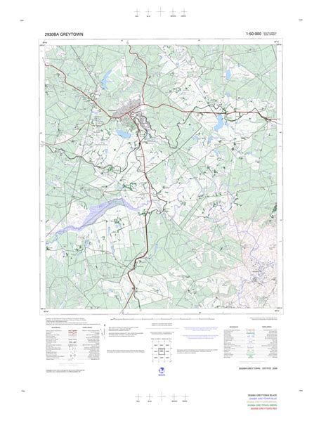 2930ba Greytown Map By Chief Directorate National Geo Spatial