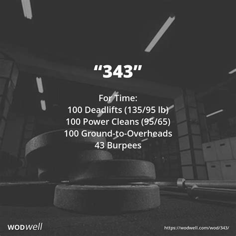343 Workout Cynergy Crossfit 911 Firefighter Memorial Wod Wodwell