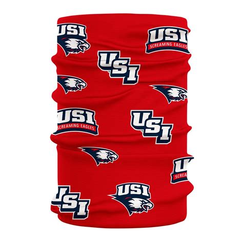Southern Indiana Screaming Eagles Usi Neck Gaiter Red All Over Etsy