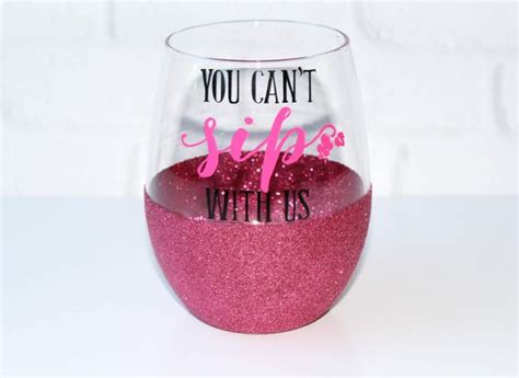 This Mean Girls Bachelorette Party Is So Fetch Emmaline Bride Mean Girls Glitter Wine Glass
