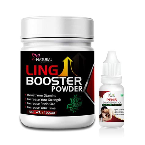 Buy Natural Ling Booster Powder 100 Gm Penis Enlargement Oil 15 Ml 1