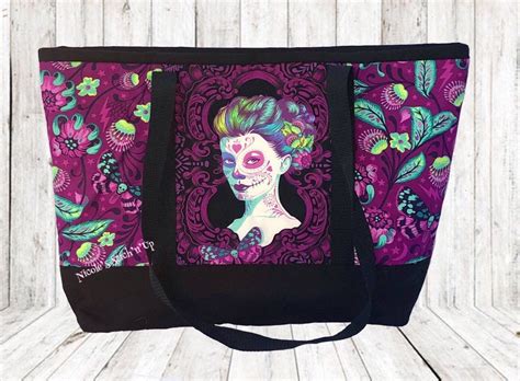 Tula Pink De La Luna Shopping Bag Venus Spirit Bag Gothic Portrait