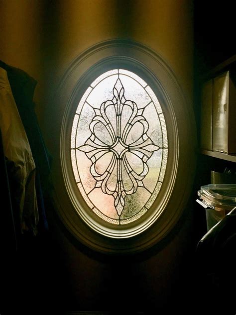 Leaded Glass Oval Window Leaded Glass Functional Glass Stained Glass