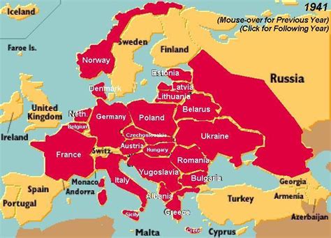 Map Of Europe Ww