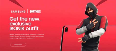 Fortnite X Samsung Collaboration New Ikonik Exclusive Skin Outfit