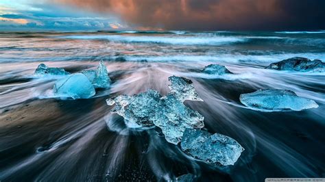 General 1920x1080 Ice Beaches Iceland Photos Paysage Photo Instagram