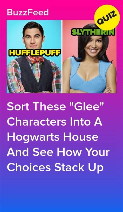 Make sure you check out the stories being retold by people who've videos you watch may be added to the tv's watch history and influence tv recommendations. Which Hogwarts House Would You Sort These "Glee ...