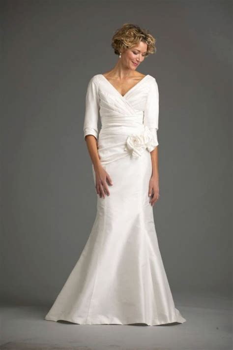 Ivory Wedding Gowns For Mature Brides