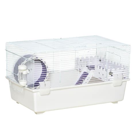 Pawhut 2 Tier Hamster Cage Rodent House Wilko