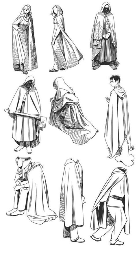 Hooded Cloak Drawing Reference Vansdavidbowieoldskool