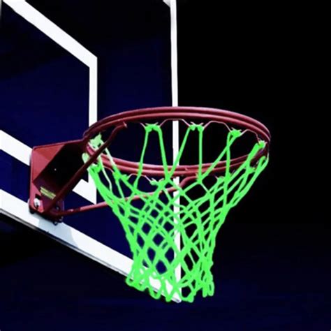 Basketball Net Glowing Light Shooting Training Green Luminous Backboard Rim Ball Mesh Nylon