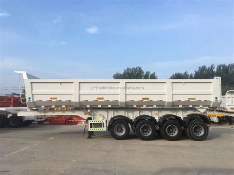 High Quality 20ft 40ft End Dump Container Tipper Tilting Trailers Self
