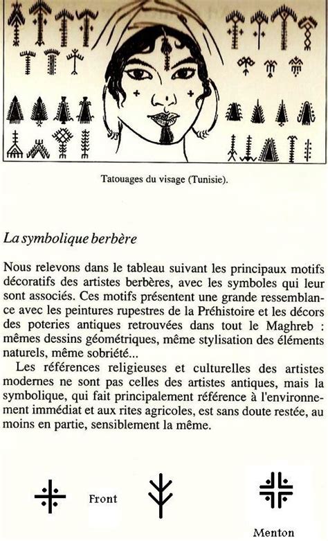 Berber Amazigh Tattoos Tatouage Berbère Tatouages Du Visage