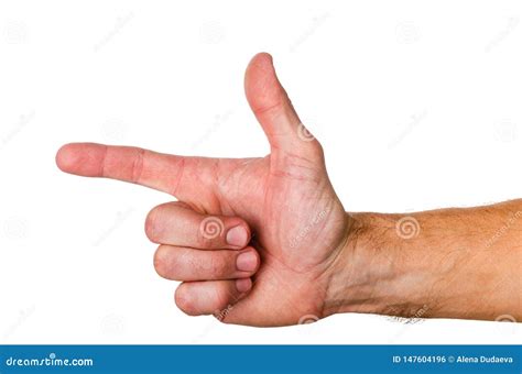 Gesture Index Finger Up Indicating The Direction Of Movement