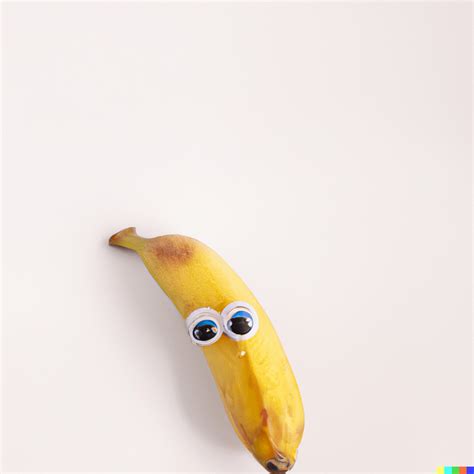 A Banana With Googly Eyes White Background Product Photo Rdalle2