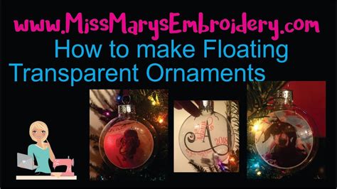 Print And Cut To Make Transparent Floating Ornaments Silhouette Cameo