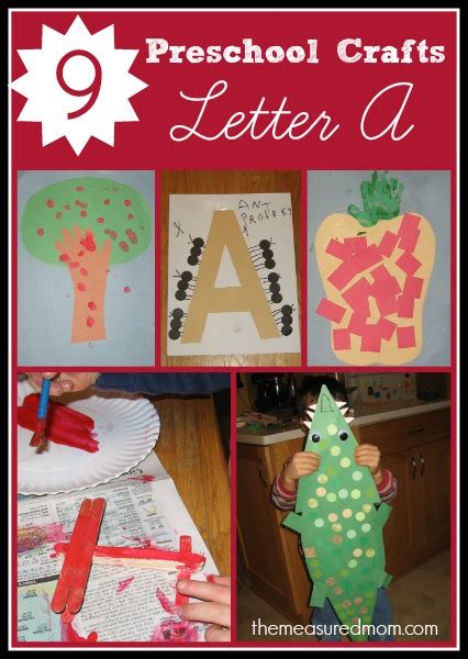 Letter A Crafts for Preschoolers - The Measured Mom