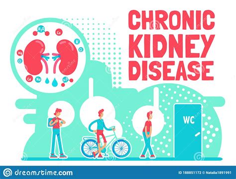 Chronic Kidney Disease Concept Icon Cartoon Vector