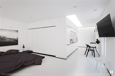 6 Perfectly Minimalistic Black And White Interiors