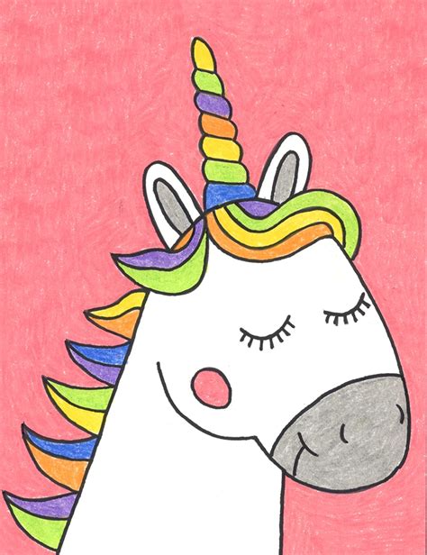 How To Draw A Unicorn Head For Kids
