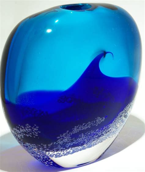Art Glass Ocean Vase From Kela S A Glass Gallery On Kauaii Glass Art Iii Art Gallery Ocean