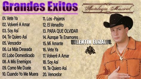 Valentin Elizalde Sus Grandes Exitos Top 20 Mejores Canciones