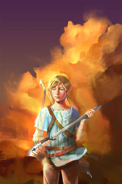 I Made A Fanart Of Link From Botw Rnintendoswitch