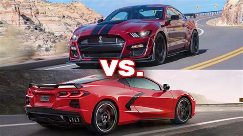 2020 Mustang Shelby Gt500 Vs Corvette C8 Which One Is Faster Youtube