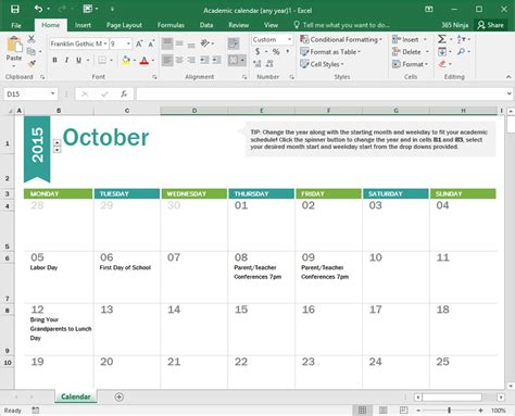 How To Create A Calendar In Excel Bettercloud