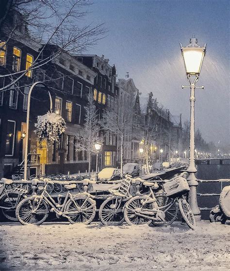 I Photographed Amsterdam Covered By Heavy Snow Amsterdam Travel