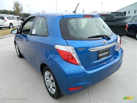 More pacific blue metallic yaris photos. 2012 Blazing Blue Pearl Toyota Yaris L 3 Door #58607920 ...