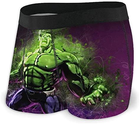 Superhero Hulk Mens Boxer Briefs Microfiber Soft Stretch Boxers Briefs