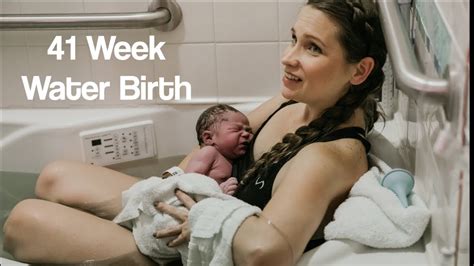 Positive Peaceful Calm Labor Delivery Week Natural Water Birth At Hospital Inspiring