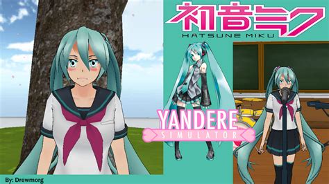 Yandere Simulator Skins Hatsune Miku By Drewmorg On Deviantart