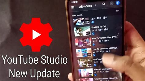 Youtube Studio App Youtube Studio New Update 2020 Youtube