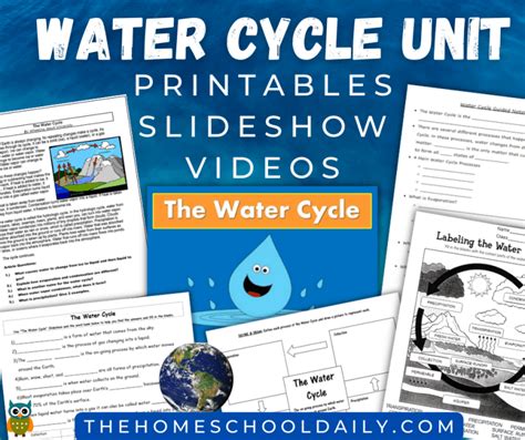 Water Cycle Unit The Homeschool Daily