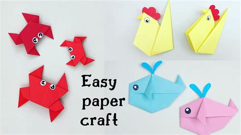 Easy Paper Craft Ideas For Kids